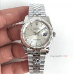 Swiss Replica Rolex Datejust Silver Face Jubilee ETA 3135 V2 Watch - Rolex AR Factory